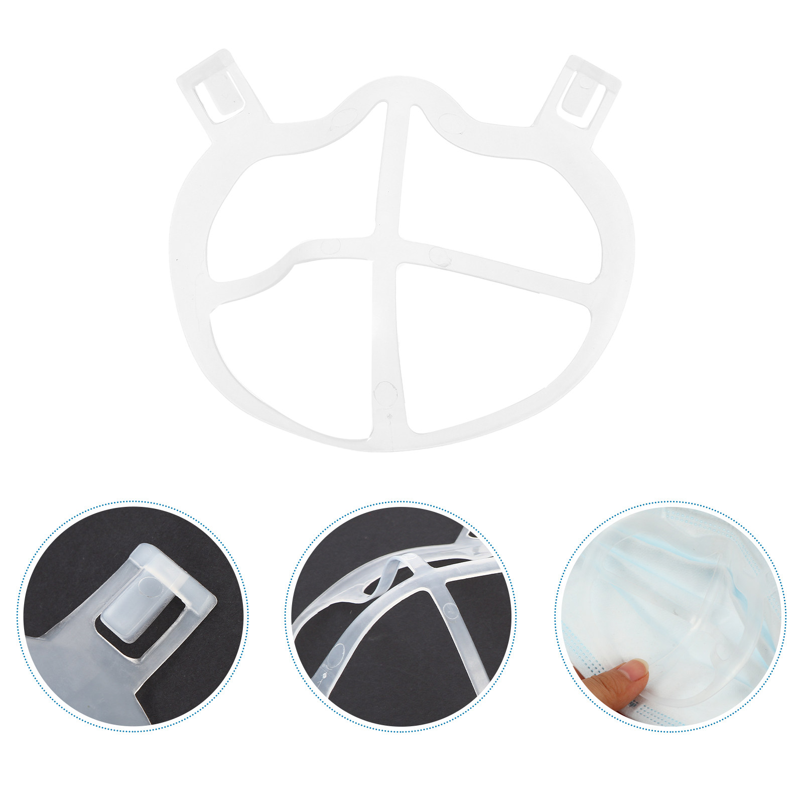 10Pcs Lightweight Odorless Mas - Silicone Mask Bracket review and price