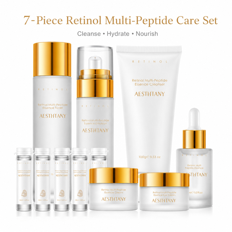7PCS Retinol Multi-Peptide Ski - Face Mask Storage Box review and price