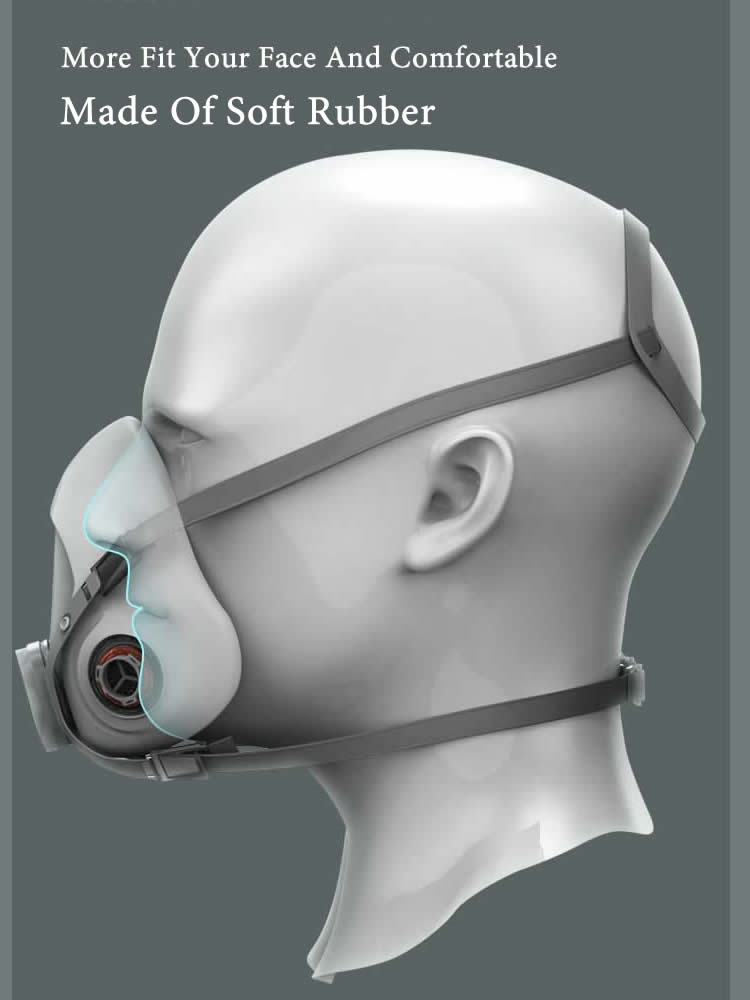 Half Face 6200 Dust Gas Mask C - Face Mask Storage Box review and price